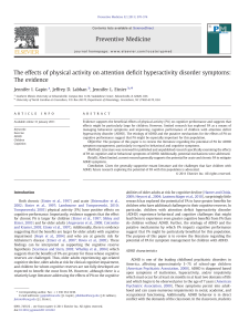 ﬁcit hyperactivity disorder symptoms: The evidence ⁎