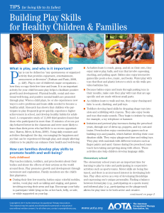 P Building Play Skills for Healthy Children &amp; Families