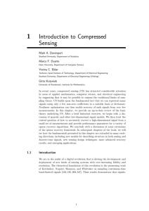 1 Introduction to Compressed Sensing Mark A. Davenport