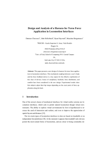 Design and Analysis of a Harness for Torso Force Damaso Checcacci