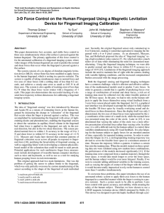 3-D Force Control on the Human Fingerpad Using a Magnetic... Device for Fingernail Imaging Calibration