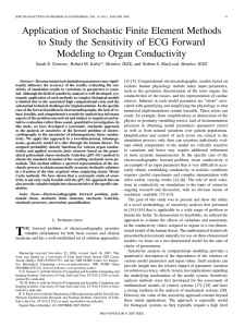Application of Stochastic Finite Element Methods Modeling to Organ Conductivity