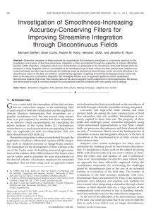 Investigation of Smoothness-Increasing Accuracy-Conserving Filters for Improving Streamline Integration