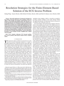 Resolution Strategies for the Finite-Element-Based Solution of the ECG Inverse Problem