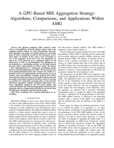 A GPU-Based MIS Aggregation Strategy: Algorithms, Comparisons, and Applications Within AMG