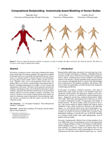 Computational Bodybuilding: Anatomically-based Modeling of Human Bodies
