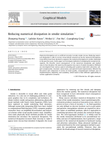 Reducing numerical dissipation in smoke simulation Zhanpeng Huang , Ladislav Kavan