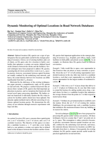 Dynamic Monitoring of Optimal Locations in Road Network Databases