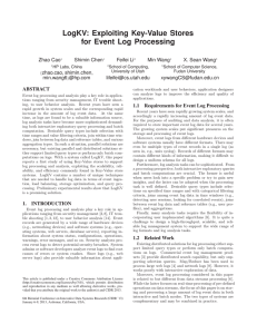 LogKV: Exploiting Key-Value Stores for Event Log Processing