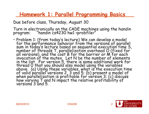Homework 1: Parallel Programming Basics