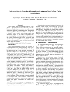 Understanding the Behavior of Pthread Applications on Non-Uniform Cache Architectures
