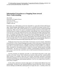 In Understanding Language Understanding: Computational Models of Reading, edited by... win Ram and Kenneth Moorman, The MIT Press.