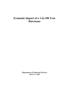 Economic Impact of a 1-in-100 Year Hurricane  Department of Financial Services