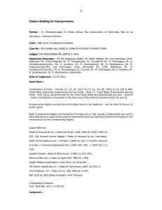 1 Cases relating to Concurrence: