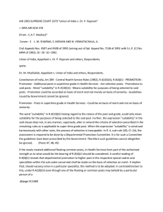 AIR 1993 SUPREME COURT 1679 &#34;Union of India v. Dr.... = 1993 AIR SCW 376 (From : C.A.T. Madras)*