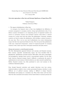 Position Paper for Asian Network of Economic Policy Research (ANEPR)... Asia in Search of a New Order