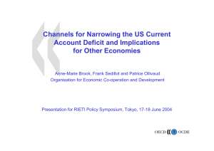 Channels for Narrowing the US Current Account Deficit and Implications