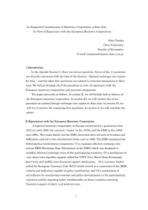 An Empirical Consideration of Monetary Cooperation in East Asia