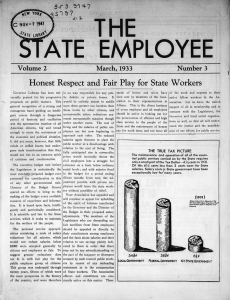 THE EMPLOYEE Honest Respect and Fair Play for State Workers Volume 2