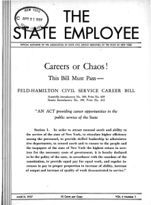THE E EMPLOYEE Careers or Chaos! This Bill Must Pass —