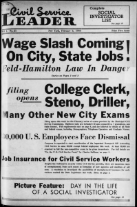 Wage Slash Coming i On City, State Jobs • College Clerk, Steno, Driller,