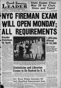 ^ NYC FIREMAN EXAM WILL OPEN MONDAY; ALL REQUIREMENTS