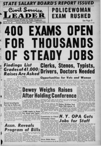 400 EXAMS OPEN FOR THOUSANDS STEADY JOBS OF