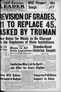 OF GRADES, REPLACE , BY TRUMAN