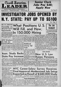 INVESTIGATOR JOBS OPENED BY N.Y. STATE: PAY UP TO $5100 JEAPER. S.