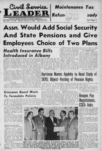 Assn. Would Add Social Security And State Pensions and Give