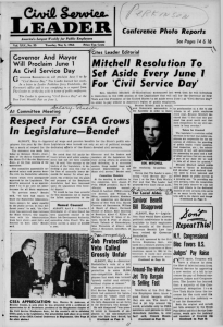 •LEADER Mitchell Resolution To Set Aside Every June I Xivil Service Day