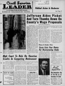 Jefferson Aides Picket And Turn Tliumbs Down On County's Wage Proposals