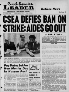 DEFIES BAN RIKE; AIDES OUT CSEA