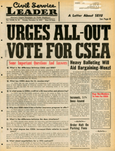 URGES ALL OUT VOTE FOR CSEA