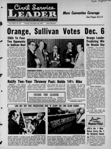 Orange, Sullivan Votes Dec. 6 More Convention Coverage