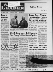 State Says Taylor Law Unfair; Carey Reforms Unclear B o a r d