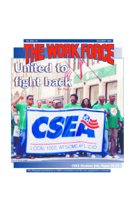 CSEA Elections Info, Pages 16-17 See Page 3 Vol. 6/No. 10