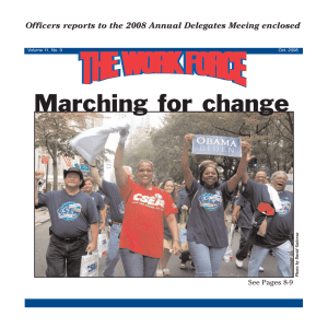 Marching for change See Pages 8-9 Volume 11, No. 9
