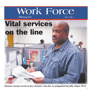 Vital services on the line February 2012 Vol. 15 No. 2