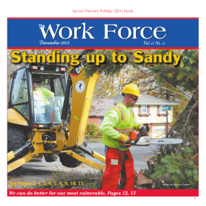 Standing up to Sandy December 2012 Vol. 15 No. 11