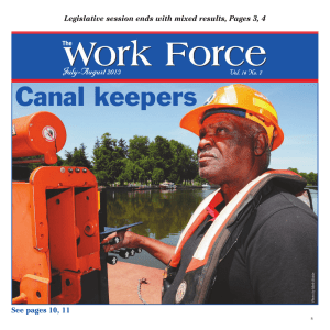 Canal keepers July-August 2013 Vol. 16 No. 7 See pages 10, 11