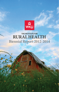 RURAL HEALTH Biennial Report 2012-2014