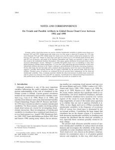 NOTES AND CORRESPONDENCE 1952 and 1995