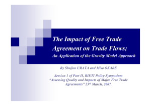 The Impact of Free Trade Agreement on Trade Flows;