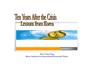 Doo Yong Yang Korea Institute for International Economic Policy YOUR SITE HERE