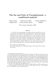 The Ins and Outs of Unemployment: a conditional analysis
