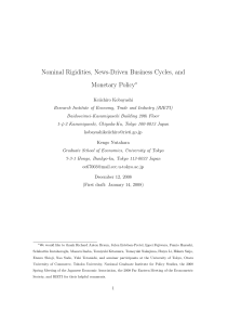 Nominal Rigidities, News-Driven Business Cycles, and Monetary Policy
