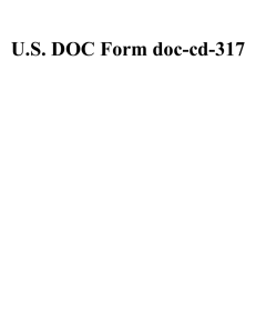 U.S. DOC Form doc-cd-317