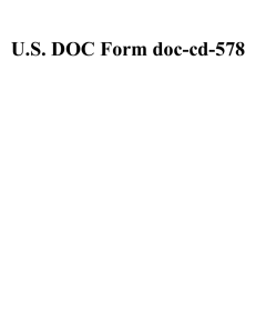 U.S. DOC Form doc-cd-578
