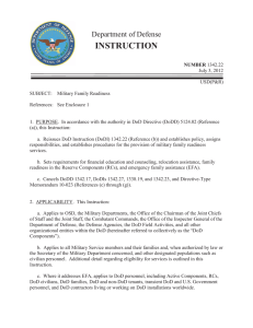 INSTRUCTION Department of Defense